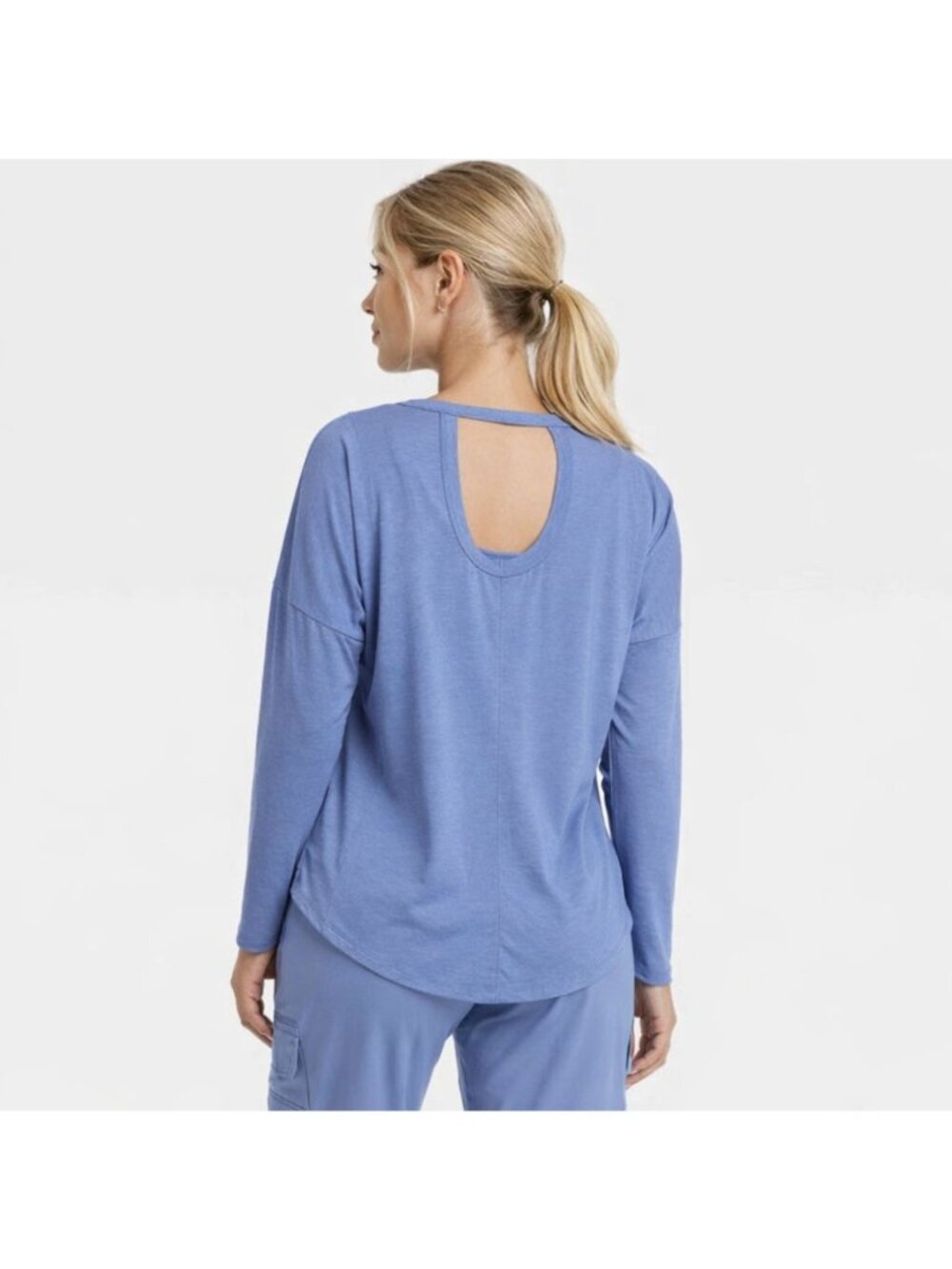 All In Motion Cya Relaxed Fit Long Sleeve Shirt size XL - Blue - NEW